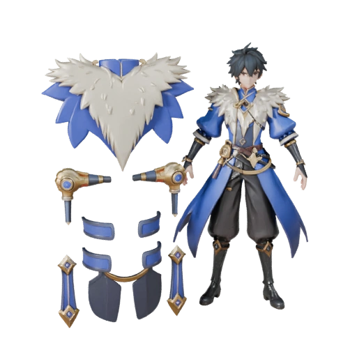 Modèle de personnage magicien Cobalt Anime - Monté