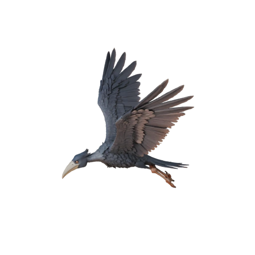 نموذج طائر الرافعة ثلاثي الأبعاد لوحدة Unity - أصل جاهز للعبة، FBX | مجاني