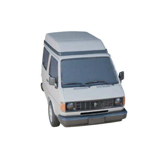 Modèle 3D de Van Rétro pour Blender - Asset Prêt pour le Rendu