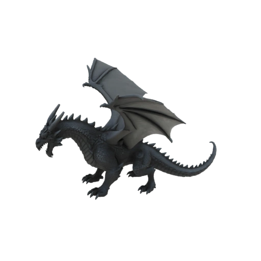 Fantasy gekrönter Drachenboss-Miniatur STL