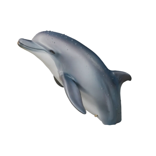 Delfin 3D Modell für Blender - PBR Asset mit Texturen | PBR