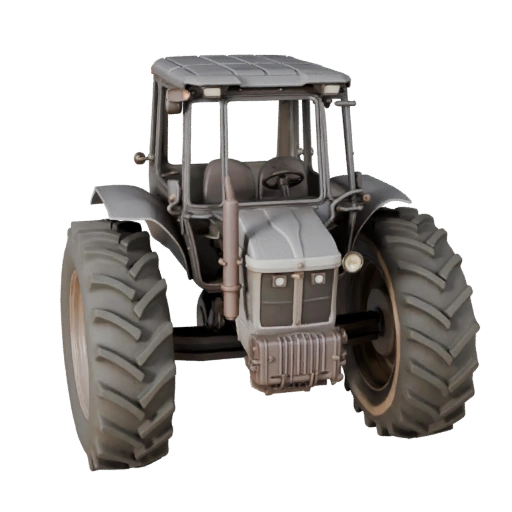 Tracteur de ferme vintage 3D pour Unity - Asset temps réel