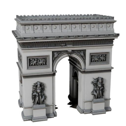 Druckbarer Triumphbogen STL 3D-Modell - Maßstabsgetreues Asset