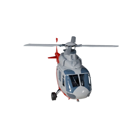 Hélicoptère de sauvetage 3D pour Unity - Asset Low Poly PBR
