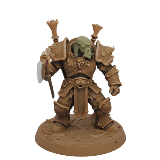 Miniature STL Dark Fantasy Orque Berserker - Visée