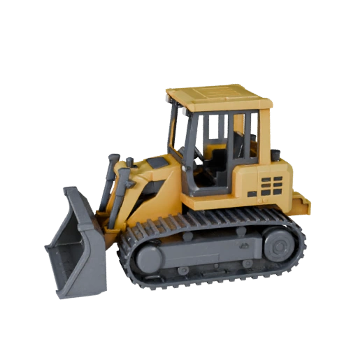 Modèle STL de Bulldozer Imprimable - Affichage et Objets de Collection