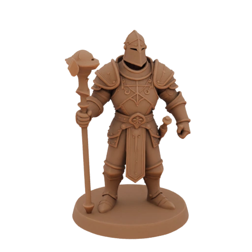 Miniature STL de Sorcier Médiéval