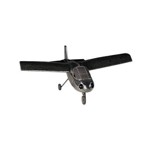 Starres Flächenflugzeug 3D-Modell für Unity - Low Poly Game Asset