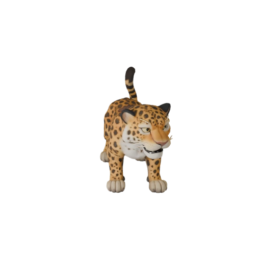 Modelo 3D de Leopardo de Desenho Animado - Asset Estilizado para Animação | PBR