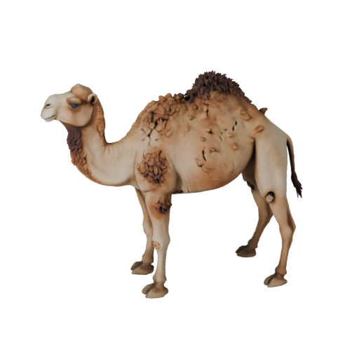 Realistisches Dromedar 3D-Modell - Rigged PBR Asset für Spiele