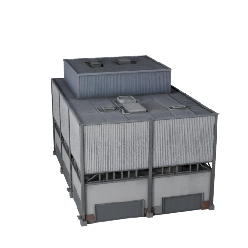 Rechenzentrumsgebäude 3D-Modell für Unreal - Echtzeit-Asset