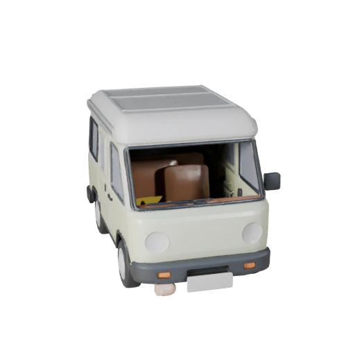 نموذج STL قابل للطباعة لـ Camper Van - عرض قابل للتحصيل (Legacy)