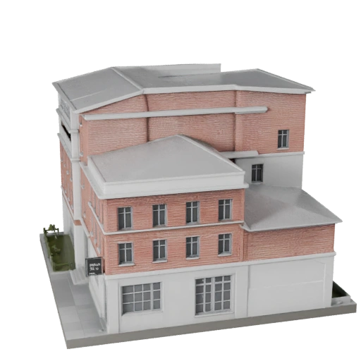 Mediterranes Haus 3D-Modell für Unity - Spiel-Asset