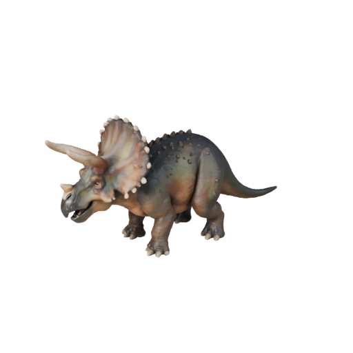 Cartoon Triceratops 3D Modell - Stilisierte Ressource für Animation
