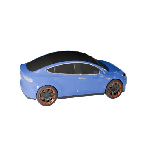 Imprimible Sedán Eléctrico Inspirado en Tesla STL Modelo 3D para