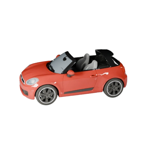 Cartoon Cabrio 3D Modell für stilisierte Spiele PBR Asset
