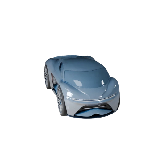 Konzeptauto 3D-Modell für Blender & Spiele - Realistisches PBR