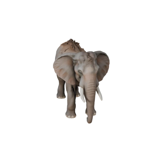 Hohe Poly Asiatischer Elefant 3D-Modell - Detailliertes STL-Asset für den Druck