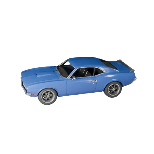 Voiture musclée 3D pour Blender - Asset prêt pour le rendu (Legacy)