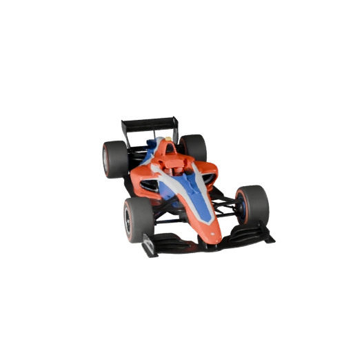 Modèle 3D de voiture de formule pour Blender et jeux - PBR réaliste (Legacy)