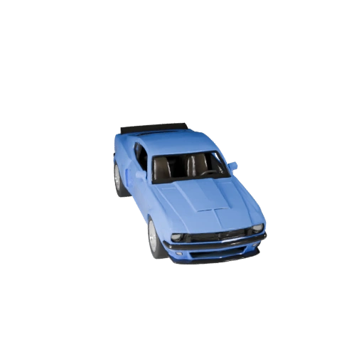 Druckbares Mustang-inspiriertes Muscle-Car STL 3D-Modell für