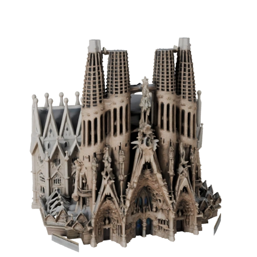 Sagrada Familia 3D Modell für Blender - Render-Asset