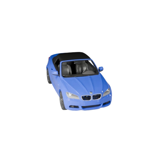 Spielbereites Cabrio 3D-Modell für Echtzeitspiele - PBR (Legacy)