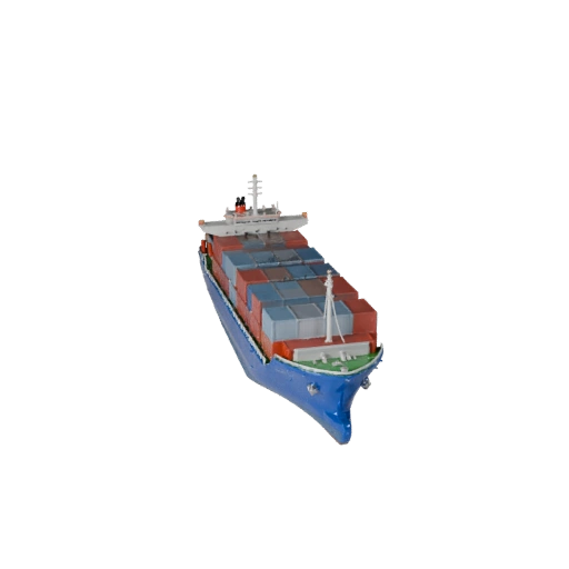Porte-conteneurs 3D Unity - Asset de jeu low poly