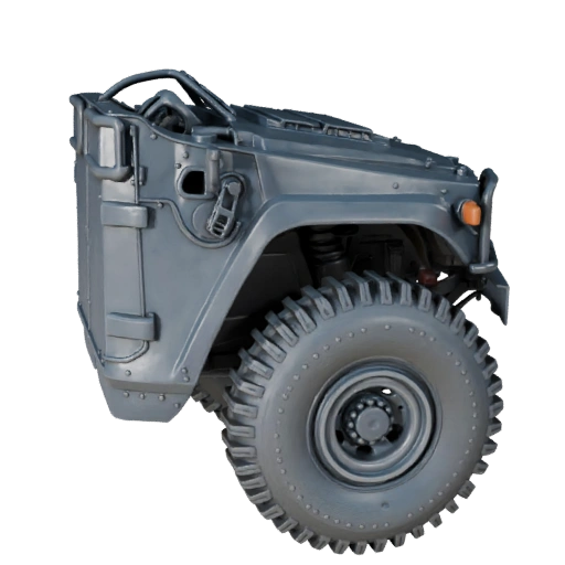 Hohe Poly Humvee 3D Modell für Studio-Renderings PBR-Asset