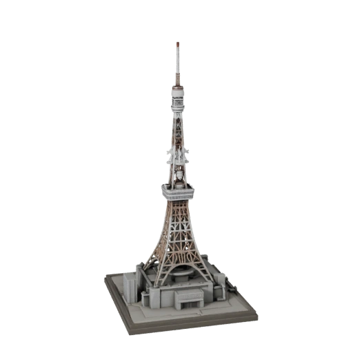 Modèle 3D de la Tour de Tokyo pour Blender - Asset de rendu pour l'architecture
