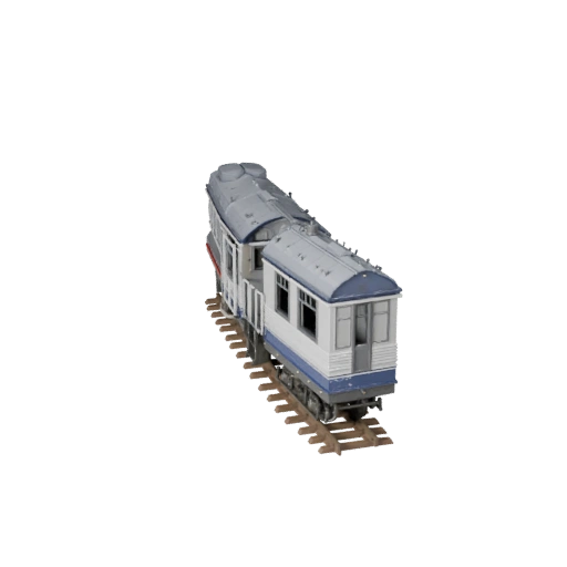 Modello 3D Locomotiva a Vapore per Blender - PBR Realistico