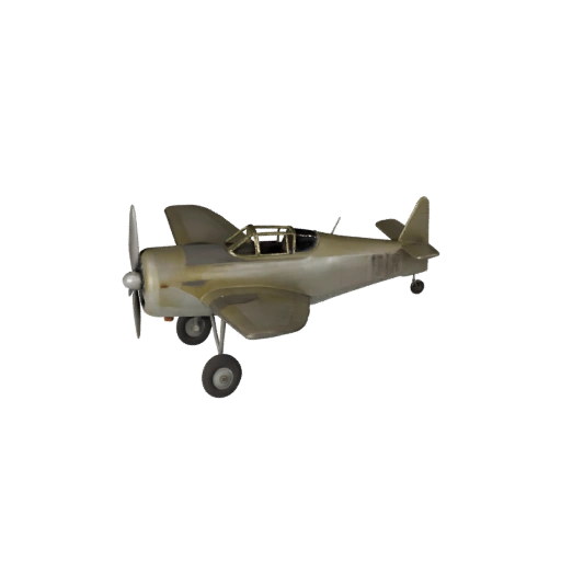 Vintage-Kampfflugzeug 3D-Modell für Blender - Render Ready