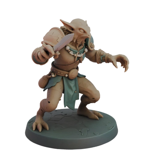Miniatura Fantasy Goblin Arciere Goldcrest STL - Posa Artiglio