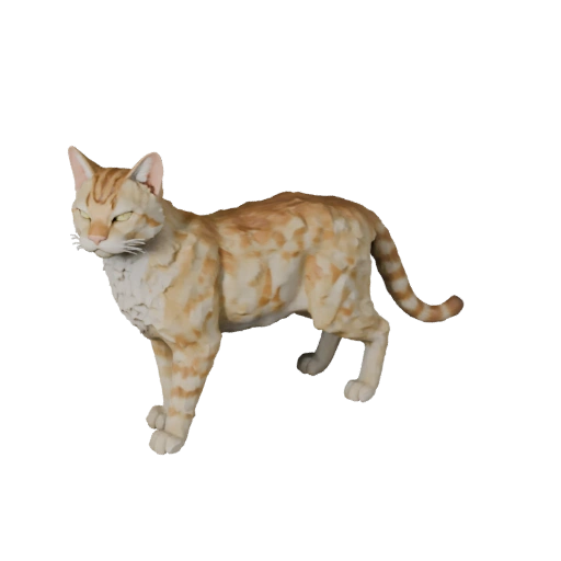 Low Poly Savannkatze 3D-Modell - Unity Game Asset mit FBX