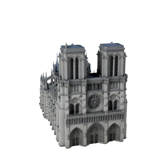 Catedral de Notre Dame Modelo 3D para Blender - Activo de Render