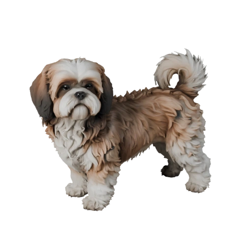 Modèle 3D Chien Shih Tzu pour Unity - Asset prêt pour le jeu, FBX | PBR