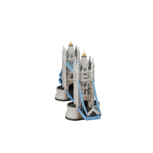 Druckbare Tower Bridge STL 3D-Modell - Druckbare Maßstabs-Asset