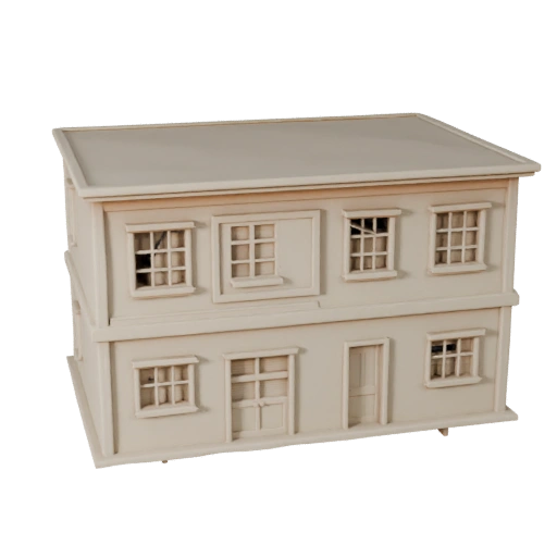 Modelo STL Imprimible de Casa Diminuta - Activo de Escala para Maquetas a Escala