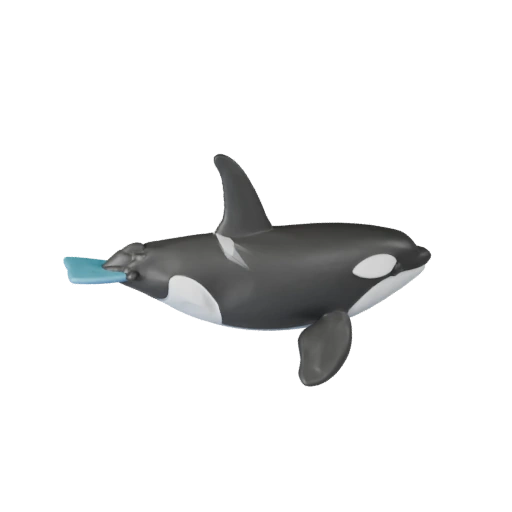 Modelo 3D de Orca de Alto Poligonaje - Activo STL Detallado para Impresión | PBR