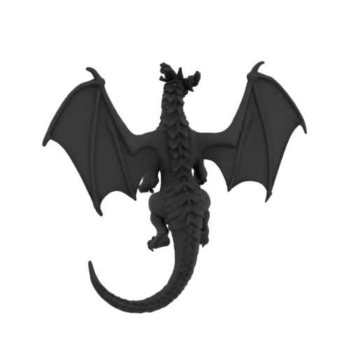 Fantasy Drache Schamane Miniatur STL - Flügelspannweite
