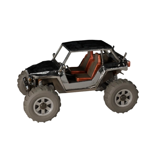 Low Poly Dune Buggy 3D Modell für Unity & Unreal PBR Asset
