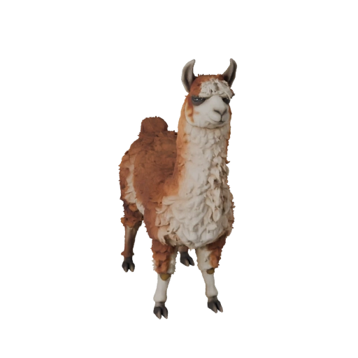 Modèle 3D de Lama pour Blender - Asset PBR avec Textures | Libre de Droits