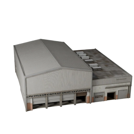 Modello 3D Edificio Birrificio - Asset Realistico per Archviz
