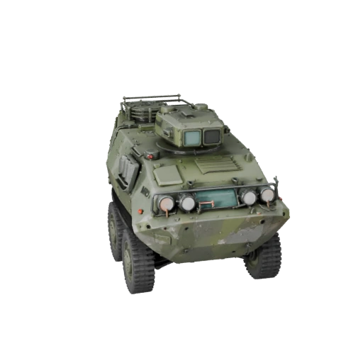 Hohe Poly Mrap 3D Modell für Studio-Renderings PBR-Asset