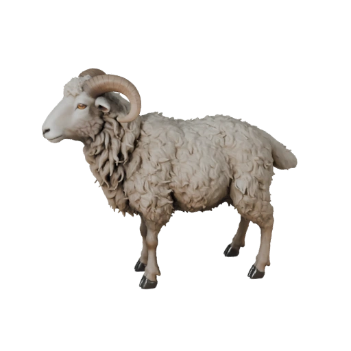 Realistisches Schaf 3D-Modell - Rigged PBR Asset für Spiele | Lizenzfrei