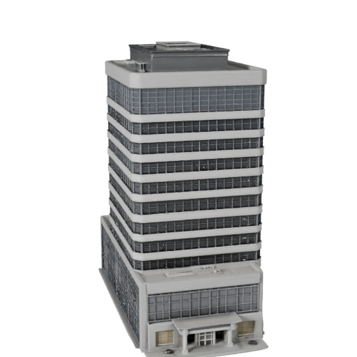 Regierungsbüro-Gebäude 3D-Modell für Blender - Render-Asset