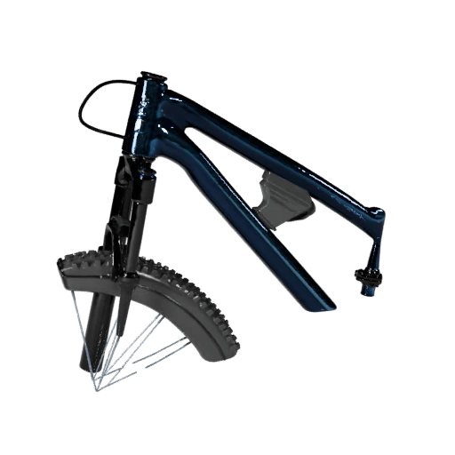 Hohe Poly Mountainbike 3D-Modell für Studio-Renderings
