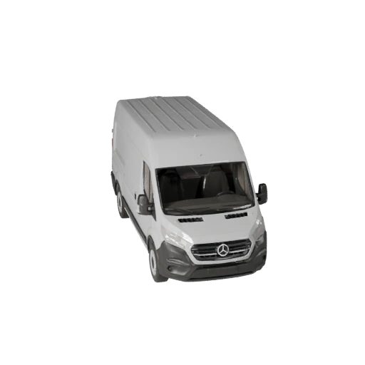 Lieferwagen 3D-Modell für Unity - Low Poly Game Asset
