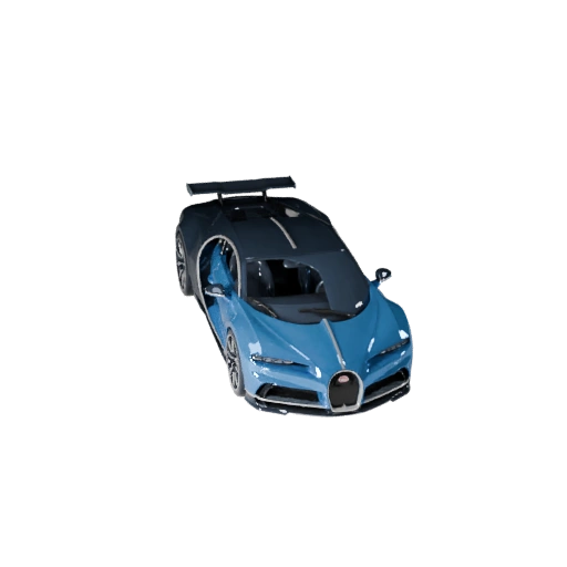 bugatti inspiriertes Hypercar 3D Modell für Blender - Render