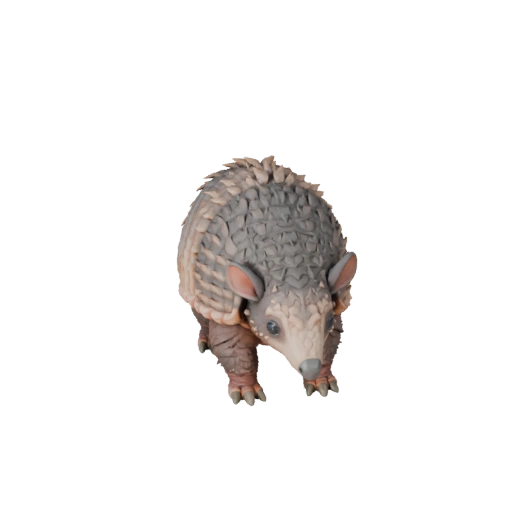 Modèle 3D de Tatou Dessin Animé - Asset Stylisé pour Animation | PBR